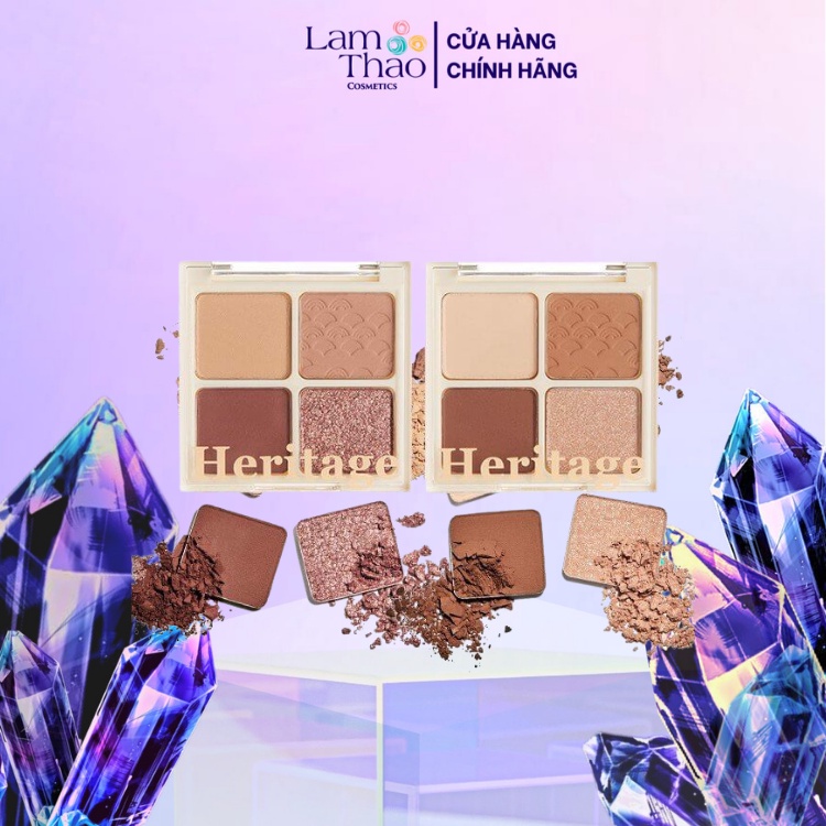 Bảng Phấn Mắt 4 Ô Merzy The Heritage Shadow Palette