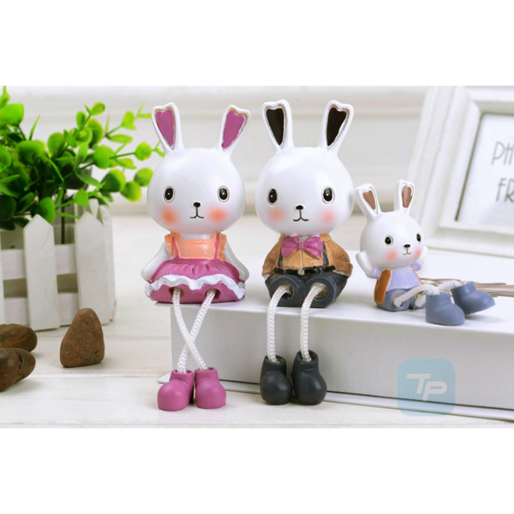 Bộ 3 Búp Bê Gia Đình Thỏ