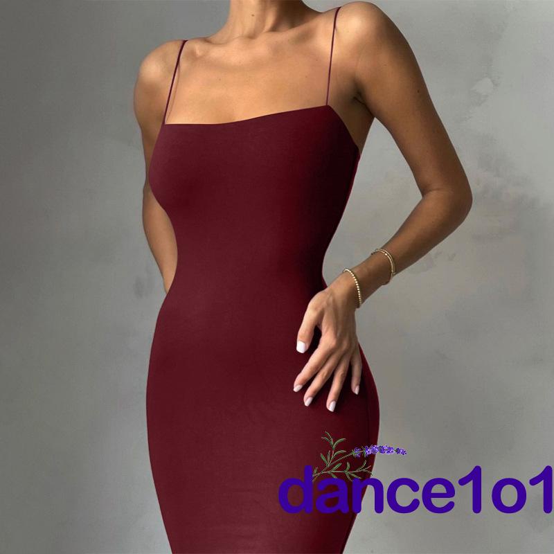 Đầm không tay ôm dáng màu sắc gợi cảm cho nữ