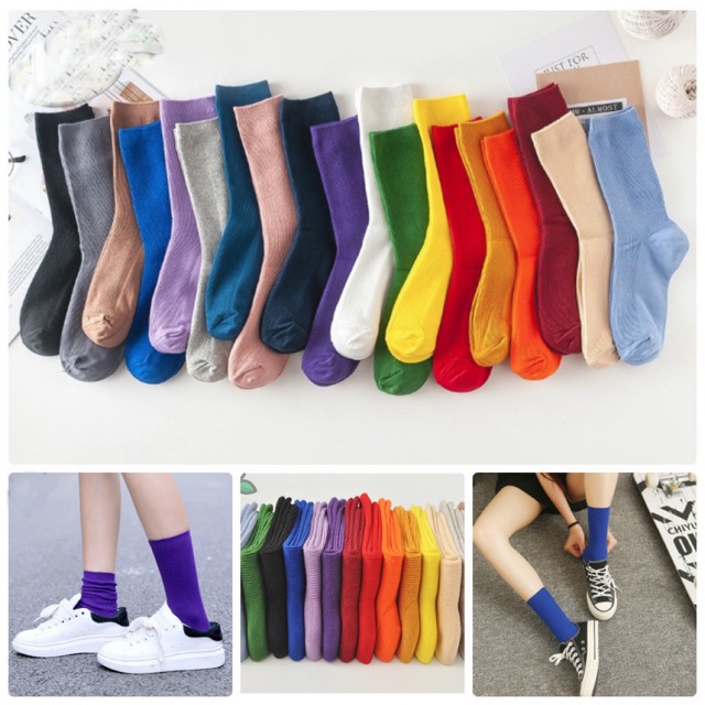 Combo 200 đôi tất nhún cổ cao