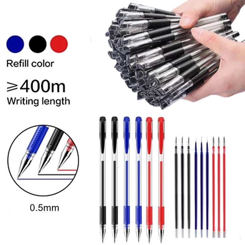 Set 10 Ruột Bút Bi Nhiều Màu Sắc 0.5mm