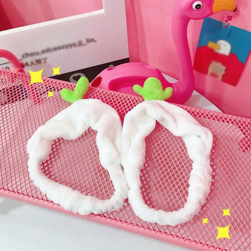 Women's Plush Hair Band Wash Makeup Hair Band Creative Cartoon Bean Sprouts Headband