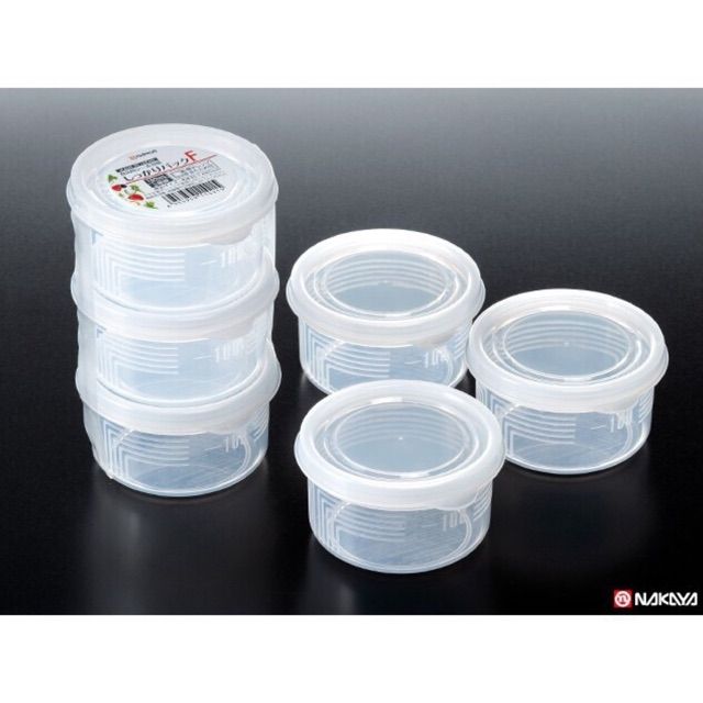 Set 3 hộp nhựa tròn 180ml Nakaya