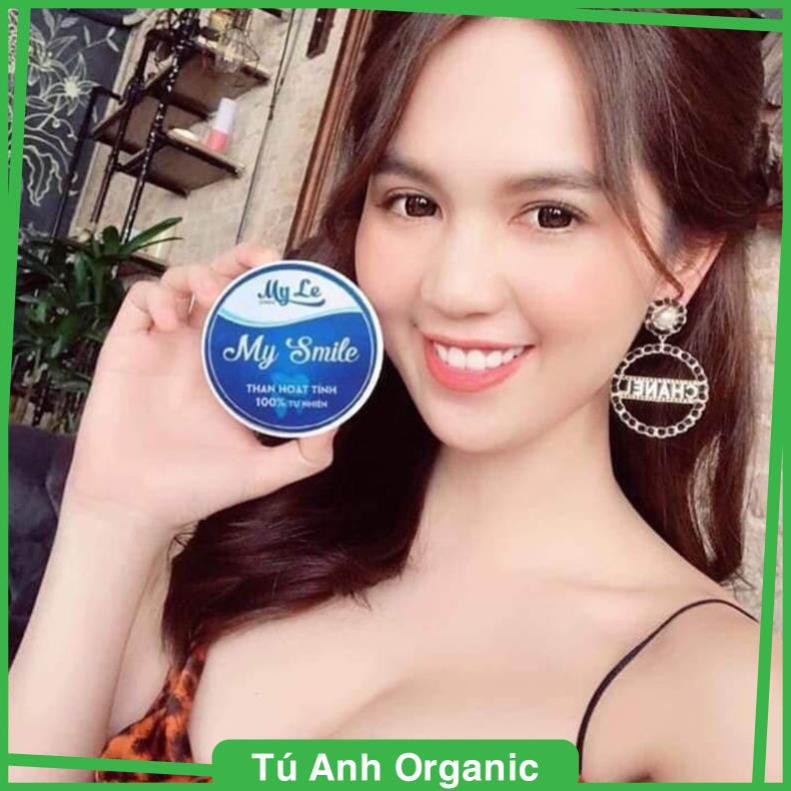 - Trắng răng than hoạt tính My Smile 70gr, bột đánh răng làm trắng răng từ than hoạt tính .