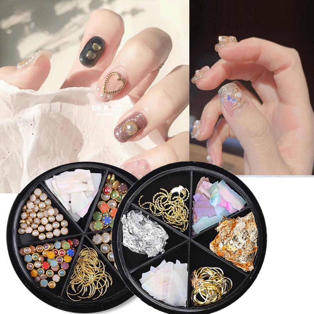 Phụ Kiện Trang Trí Móng Tay Hình Vỏ Sò Và Bướm DIY|Hạt Nhựa Foil Đính Móng Nghệ Thuật