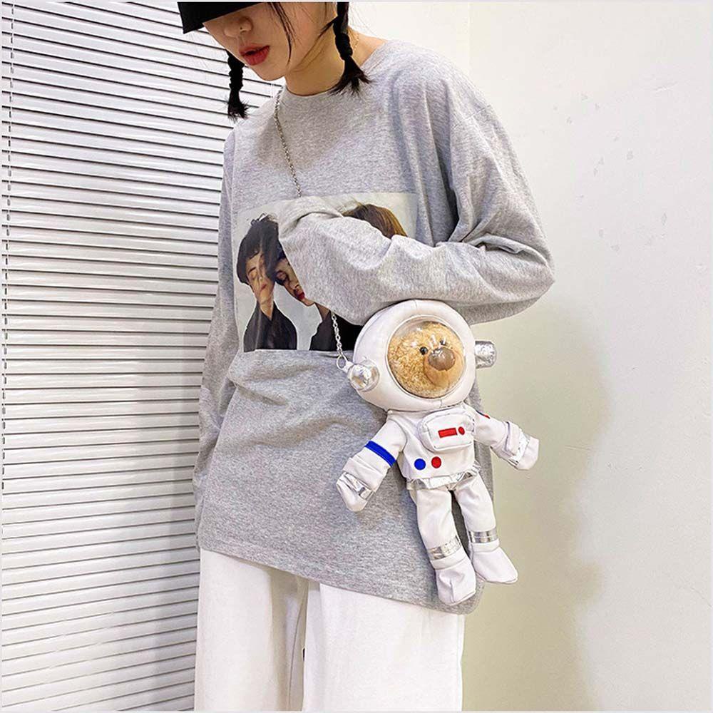 Túi Đeo Chéo Hình Gấu Bông Phi Hành Gia Đáng Yêu