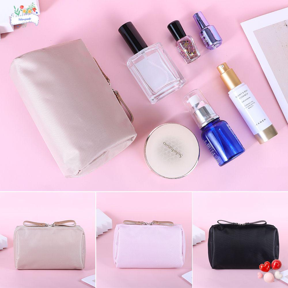 ☆Yola☆ Túi Đựng Mỹ Phẩm/Đồ Trang Điểm Chống Thấm Nước Có Khóa Kéo Tiện Dụng