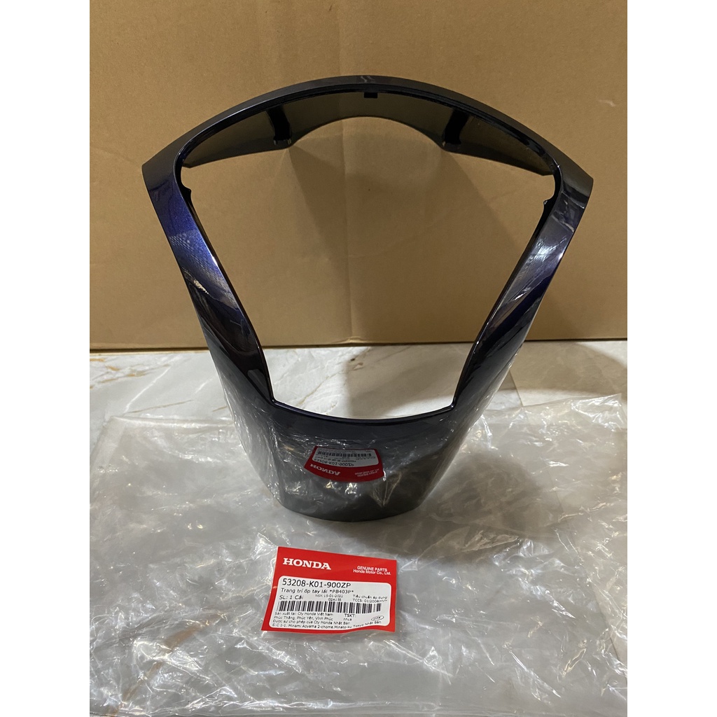 Trang trí ốp tay lái - viền đồng hồ HONDA SH 125&150 năm 2015 màu Xanh đen. *PB403P* 53208K01900ZP