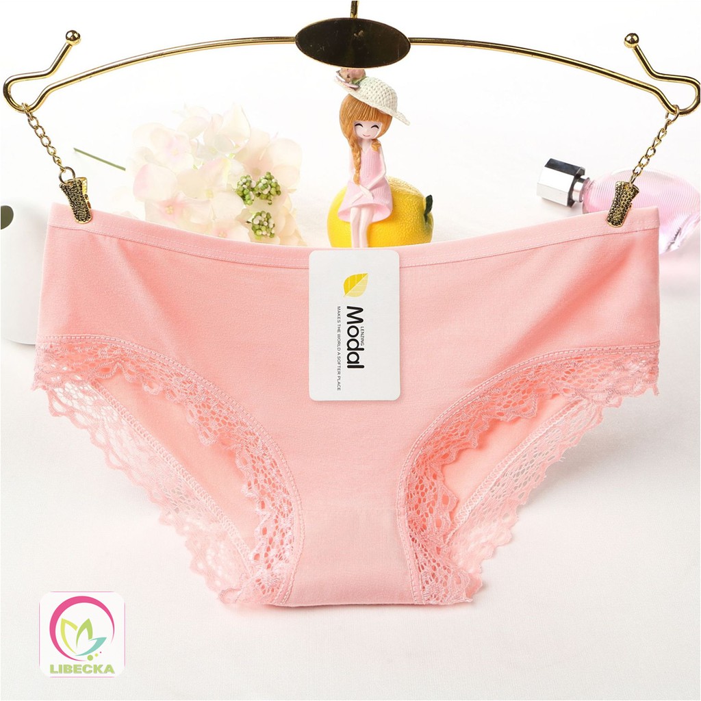 Quầnlót nữ quần lót cotton phối viền ren cao cấp kháng khuẩn Nhật giá siêu rẻ QLN06