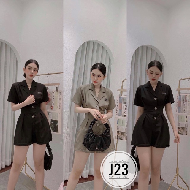 Bigsize Jum vest phối nút J23