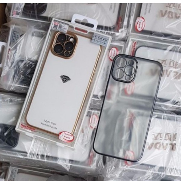 {Sỉ=Lẻ} Ốp lưng Sulada nhám viền màu cho iPhone 12 Mini 12 12 pro Max 11 11 Pro Max Xs Max Xs 7 Plus 8 Plus baor vệ cam