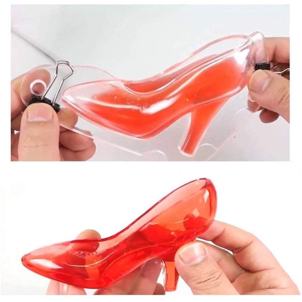 Cặp Khuôn ANAEAT Thiết Kế Hình Chiếc Giày Cao Gót 3D Tạo Hình Kẹo Mềm Để Trang Trí Bánh Kem