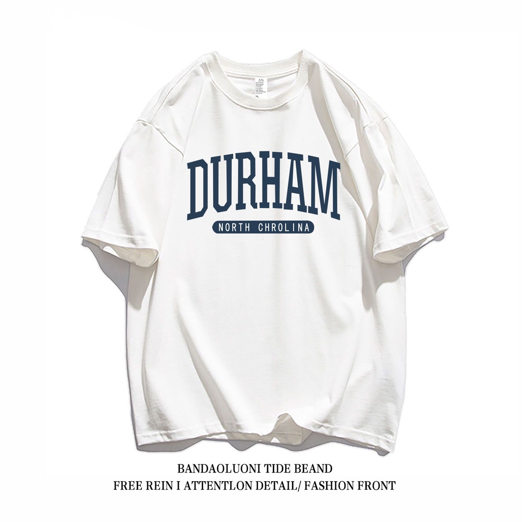 Áo Thun Cotton Tay Ngắn Dáng Rộng In Chữ Phong Cách Retro Mỹ Dành Cho Cặp Đôi