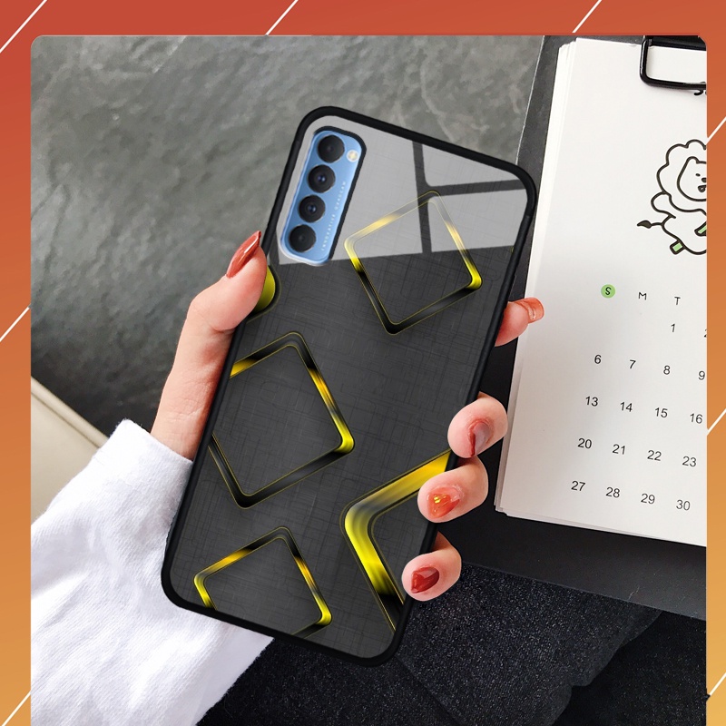 Ốp lưng kính cường lực OPPO Reno 4 pro - in hình 3D