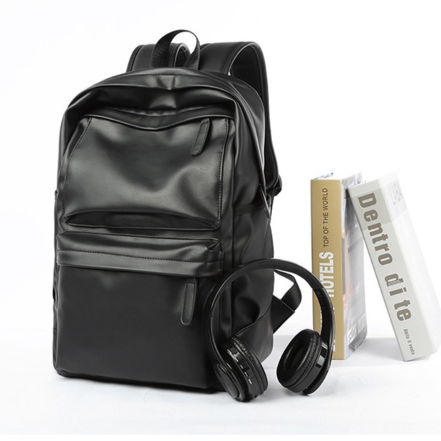 Ba Lô Nam Balo đi học du lịch bằng da pu chống thấm nước thời trang cho nam