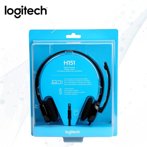 Tai Nghe Có Mic Logitech H151 - Headphone Học Online Hàng Chính Hãng