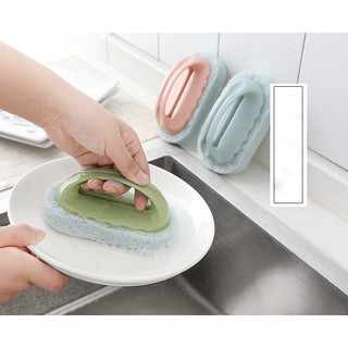 Dụng cụ cọ rửa nhà bếp, trà rửa bát có tay cầm tiện ích