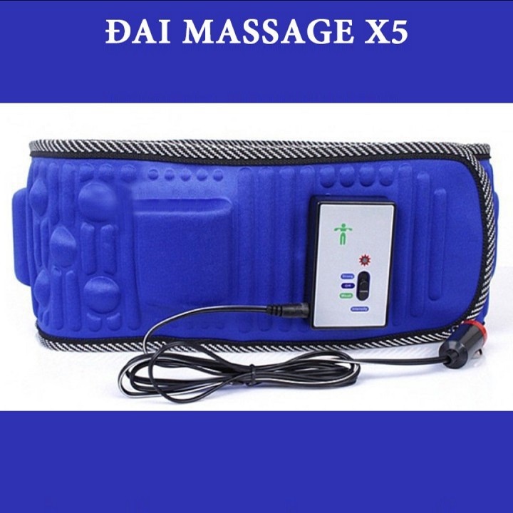 ĐAI MASSAGE X5 CHÍNH HÃNG GIÚP ĐÁNH TAN MỠ BỤNG, ĐÙI, HÔNG, VAI