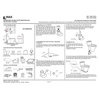 Bồn cầu 1 khối Inax AC-959VAN