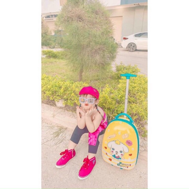 Vali kéo cho bé, vali du lịch cho bé size lớn 43x30x22cm