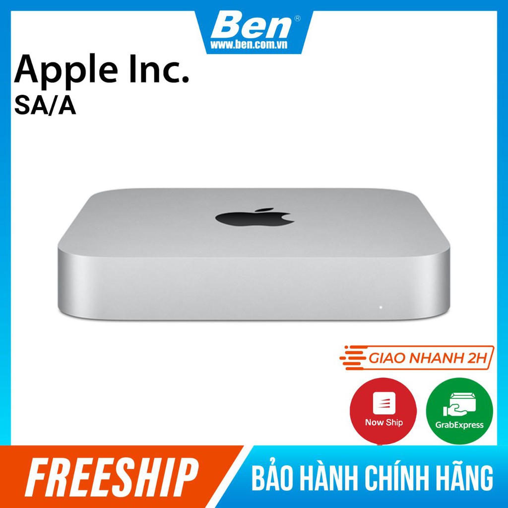 Apple Mac Mini (2020) M1 Chip, 8GB, 256GB SSD - VN/A Hàng Chính Hãng Bảo Hành Apple tại Việt Nam- Ben Computer