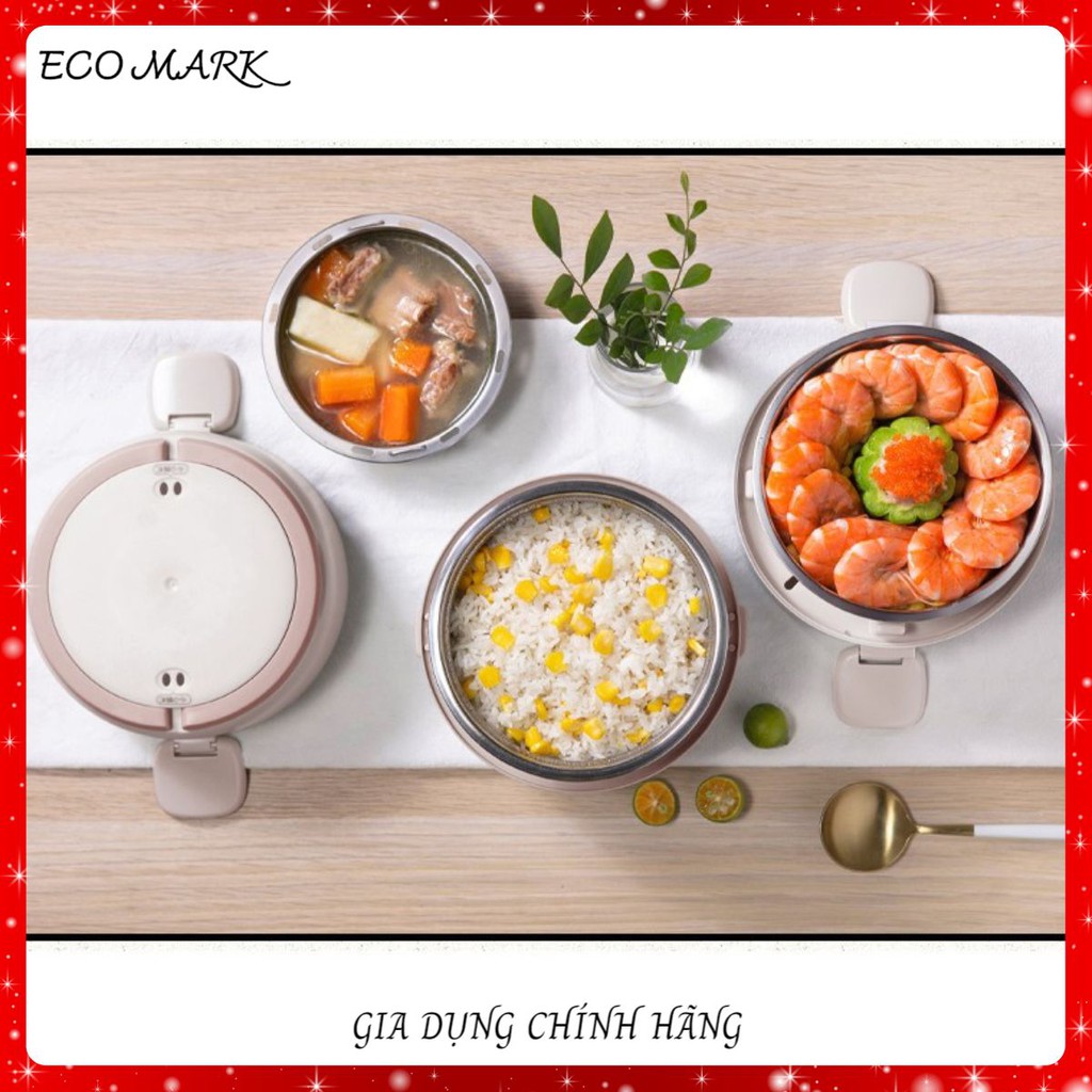 [Hàng loại 1] Hộp cơm cắm điện Bear DFH-B20S6, giữ nhiệt, nấu chín và hâm nóng thức ăn, độ bền cao | BigBuy360 - bigbuy360.vn