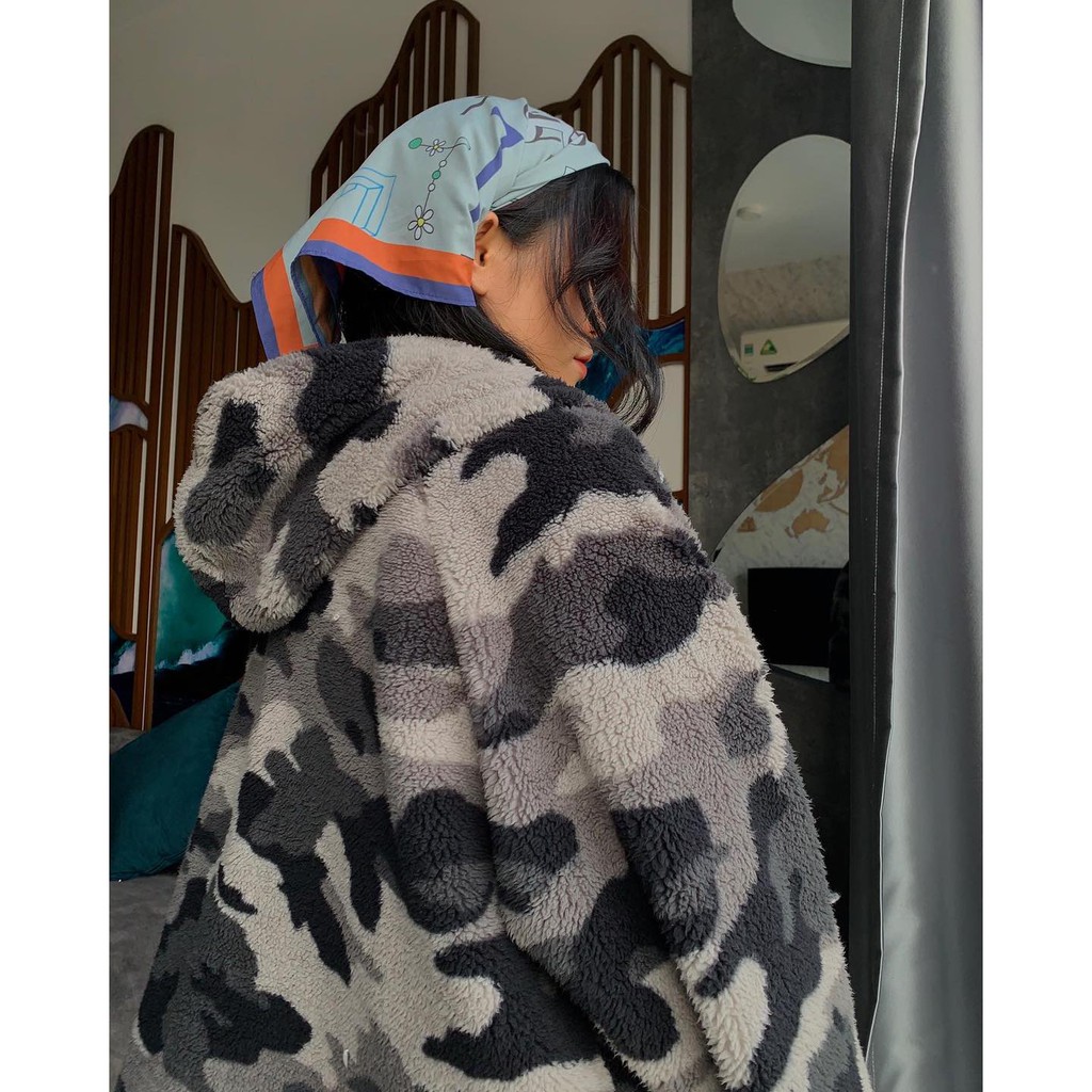 Áo Khoác ZOMBIE® Camo Fur Coat