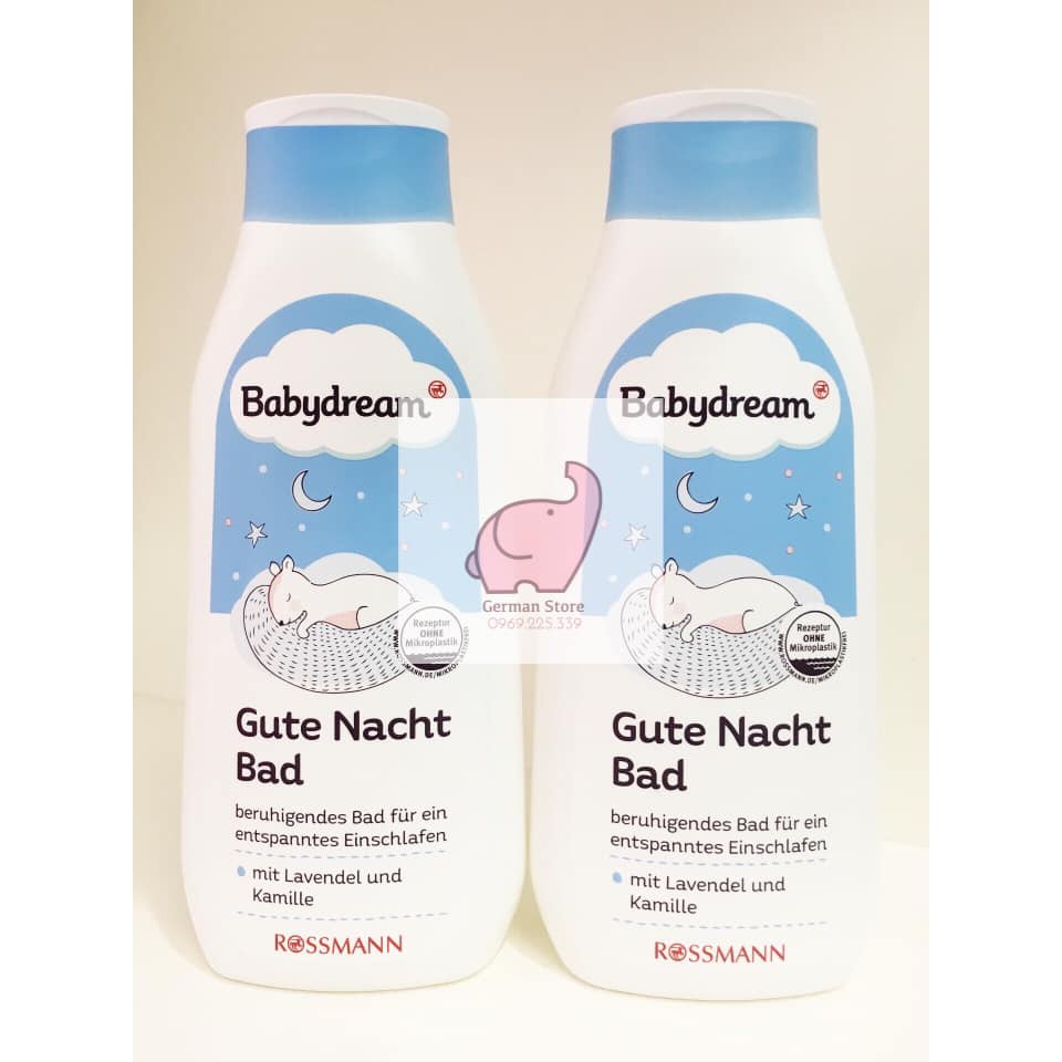 SỮA TẮM GIÚP BÉ NGỦ NGON BABYDREAM GUTE NACHT BAD - HÀNG NỘI ĐỊA ĐỨC