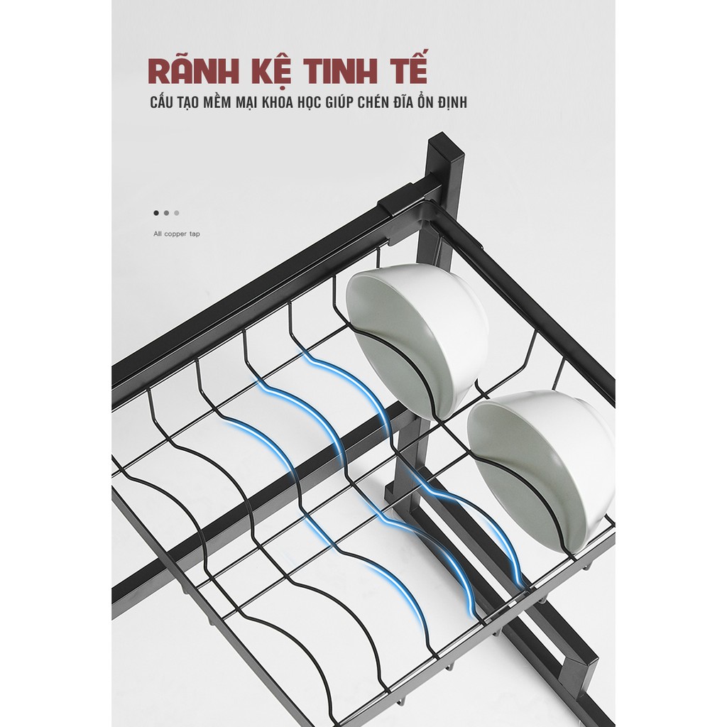 Kệ Chén Đa Năng - Giá Để Bát Đũa Tiện Lợi Inox 304