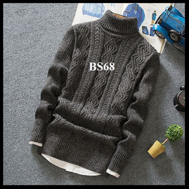 Áo len nam cổ lọ loại dày BS68