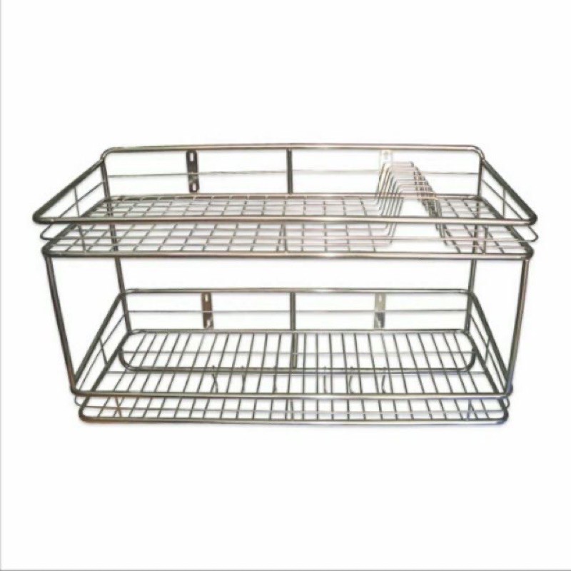 Kệ chén 2 tầng inox 30 x60 ,30 x70