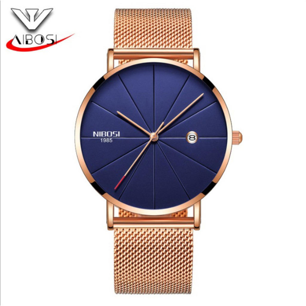 Đồng hồ nam Nibosi 2321 DÂY LƯỚI máy mỏng | BigBuy360 - bigbuy360.vn
