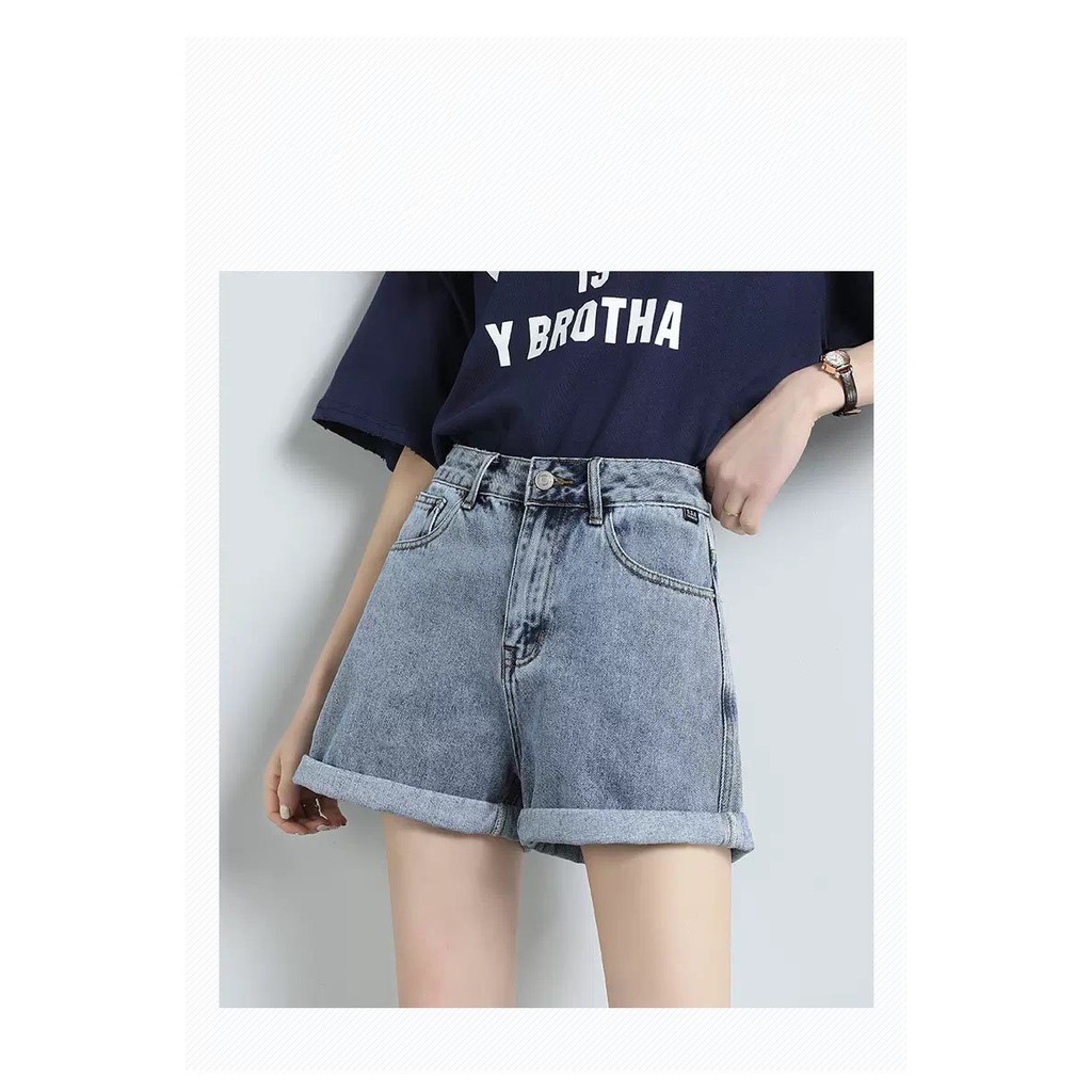 [ KỀ BÊN EM ] QUẦN JEAN NGỐ LỬNG NỮ LƯNG CAO TRƠN PHỐI CẠP CHỈNH MÀU XANH NHẠT FORM RỘNG XỊN SÒ BABO ĐỦ SIZE LAI CUỐN