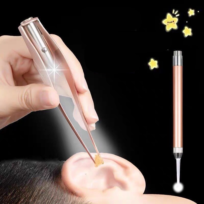 Bộ Lấy Ráy Tai Đèn LED, Dụng Cụ Lấy Ráy Tai Mũi Chuyên Nghiệp An Toàn Có Đèn Thông Minh Cao Cấp Dùng Cho Cả Gia Đình