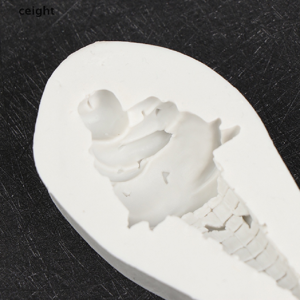 Khuôn silicon làm kẹo mềm socola hình cây kem dành cho tiệc sinh nhật