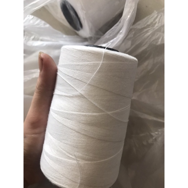 Chỉ cotong trắng sợi lớn 20/2 ,20/3