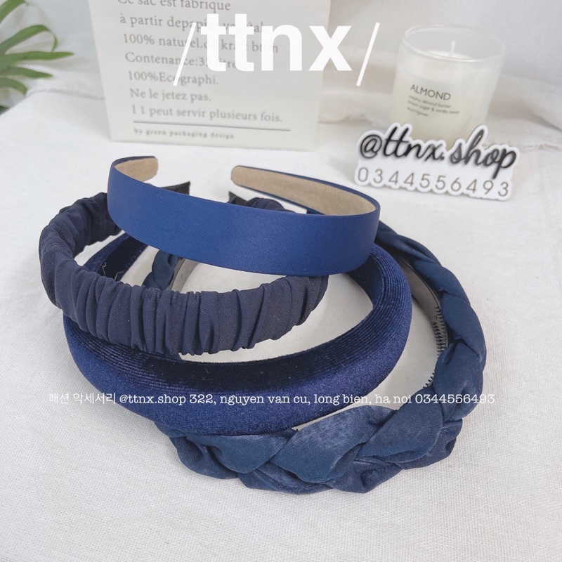 BỜM TÓC MÀU XANH NAVY/ XANH DƯƠNG ĐỦ MẪU FREESHIP