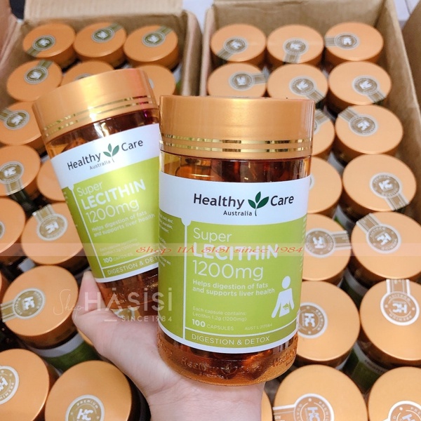 Viên Uống Mầm Đậu Nành - HEALTHY CARE - Super Lecithin 1200mg (100 Capsules - 3 Viên/Ngày)