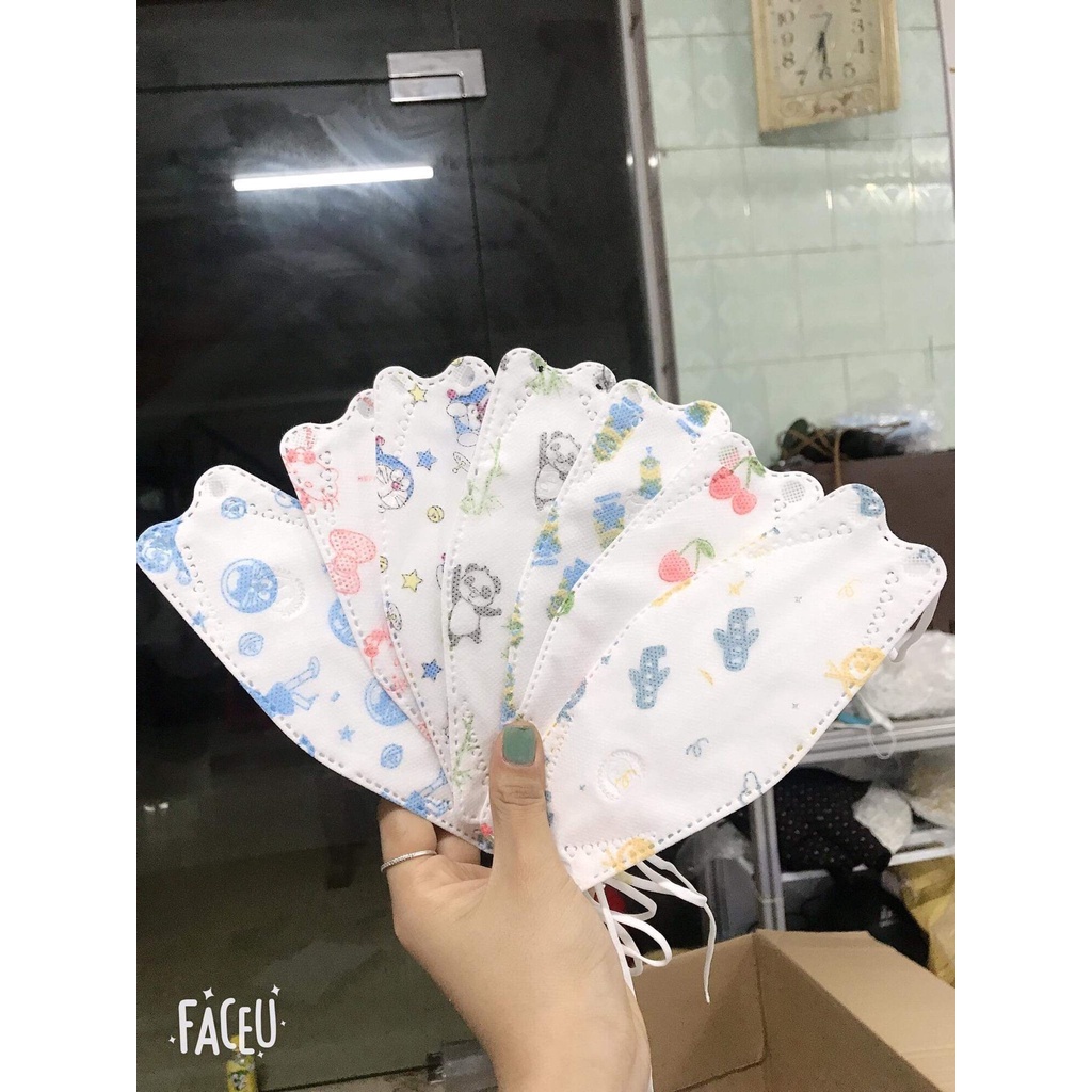 Khẩu Trang Trẻ Em 4 Lớp KF94 DP MASK Hàn Quốc - Set 10-50 Chiếc Giúp Bé Kháng Khuẩn, Chống Bụi Mịn