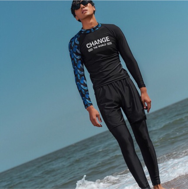 Đồ bơi đôi dài tay nam nữ Chance chống nắng | BigBuy360 - bigbuy360.vn