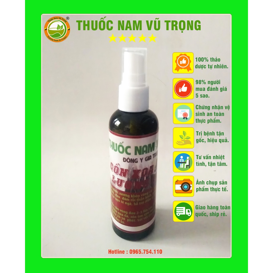 Dầu Xoa Bóp Xương khớp thảo dược chai 100ml