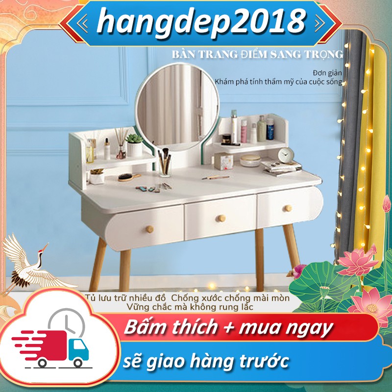 [Mã LIFEXANH03 giảm 10% đơn 500K] Bàn trang điểm phòng ngủ Bàn có kệ nhỏ để đồ vật hiện đại sang trọng - FU219