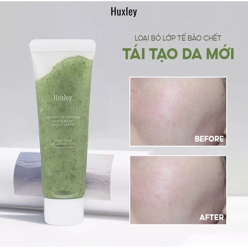 Tẩy tế bào chết Huxley Scrub Mask Therapy 30g chiết xuất từ xương rồng