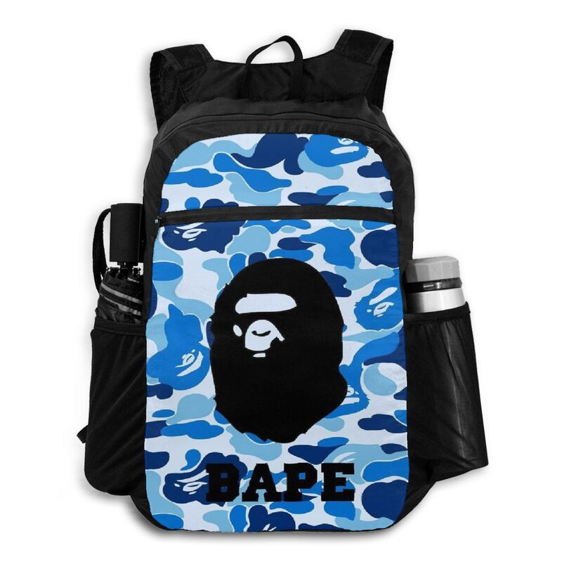 BAPE ❤Khuyến mãi❤Ba lô Supreme siêu nhẹ chống thấm nước có thể gấp gọn tiện dụng mang theo du lịch cắm trại