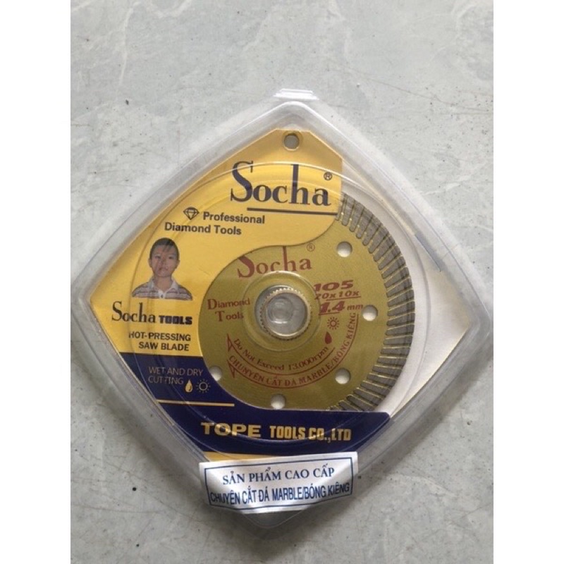 LƯỠI CẮT GẠCH MEN ĐA NĂNG SOCHA 105MM