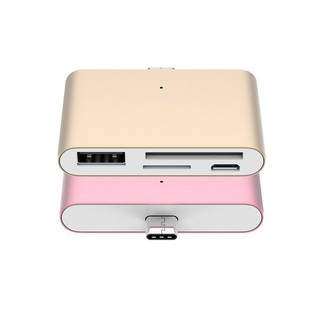 HUB OTG TYPE-C ĐA NĂNG HỖ TRỢ (USB, THẺ SD, TF)
