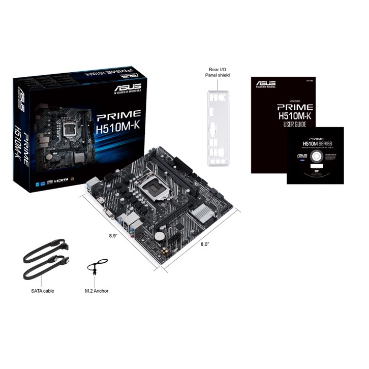 Mainboard ASUS PRIME H510MK, chạy ổn định cho i3 gen 10th