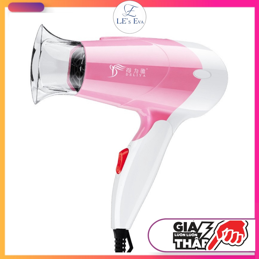 Máy sấy tóc tạo kiểu Deliya 513 công suất 1250W, 2 tốc độ gió gấp gọn tiện dụng
