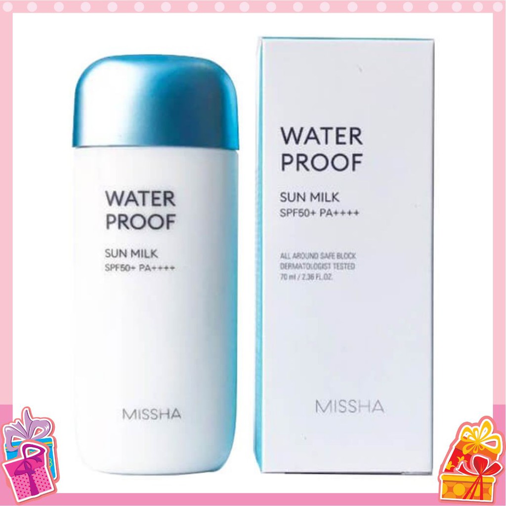 KEM CHỐNG NẮNG /MISSHA /Kem Chống Nắng Missha All Around Safe Block Waterproof Sun Milk SPF50+ PA++++