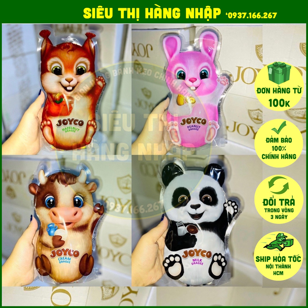 Kẹo socola Nga 150g nhiều mẫu mới siêu cute (gấu trúc, thỏ hồng, sóc nâu, lợn rừng), ăn vặt ngon rẻ